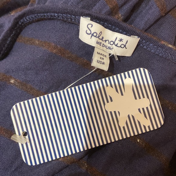 SPLENDID | Size M | navy blue long sleeves top - Picture 7 of 11